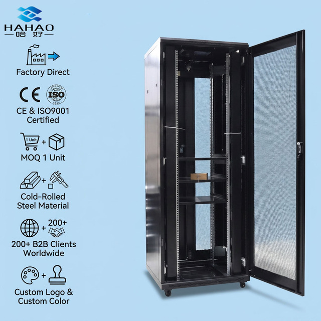 12U Wall Mount Server Rack 19" Network Cabinet Steel with Glass Door Ventilated Cooling Cable Management IP54