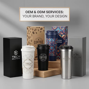 Tasses à café isothermes en acier inoxydable de 16 oz pour étudiantes, avec couvercle 2-en-1, personnalisables, jolies, portables, idéales comme cadeau - Product Image 4