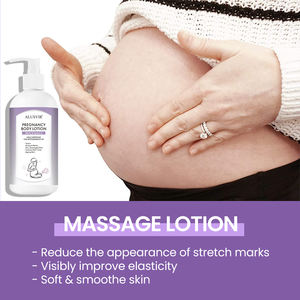 Lotion corporelle hydratante nourrissante naturelle végane à étiquette privée pour soulager les démangeaisons, éclaircir la peau et éliminer les vergetures pour les femmes enceintes - Product Image 3