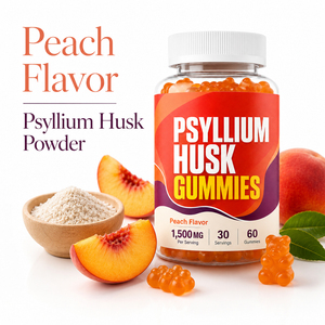 Private <b>Label</b> Fully Customizable Psyllium Husk Gummy Candy 95%-99% Organic Seed Extract Dietary Fiber Digestive Health Immune - Product Image 3