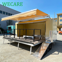 Wecare street food van cuisine mobile fast foodtruck ue hot dog food truck remorque usa standard