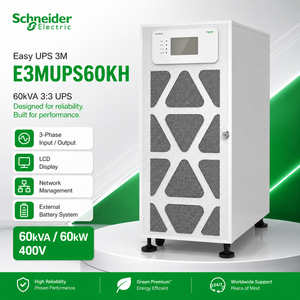 <span class=keywords><strong>APC</strong></span> E3MUPS60KH Systèmes d'alimentation sans interruption (ASI) triphasés 100 kVA 300 kVA 2000 kVA avec <span class=keywords><strong>onduleur</strong></span> en ligne, alimentation AI et batterie de secours au lithium LiFePO4 - Product Image 2