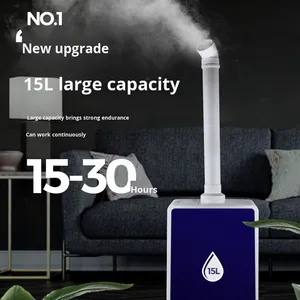 Diffuseur ultrasonique industriel et commercial silencieux de 15 L en plastique, grande capacité, volume de brume élevé, 90 W de puissance élevée, pour la désinfection et la conservation des aliments - Product Image 2