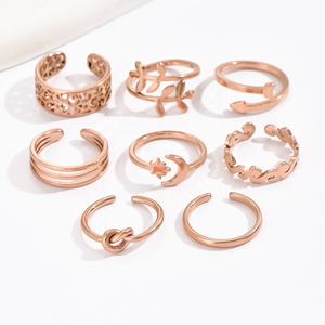Venta al por mayor equipado Acero inoxidable plata oro diamante joyería de moda fina anillos del dedo del pie impermeable para mujeres pies Piercing joyería - Product Image 2