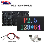 Módulo de Pantalla LED de Video Interior RGB P2.5 de Alta Definición, 320x160 mm, 128x64 Píxeles, Panel de Pantalla LED de Alto Brillo