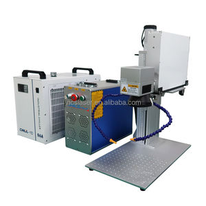 100 W 120W Mopa M8 máquina de perforación de vidrio Máquina de marcado láser para orificio de vidrio Jpt M8 Láser de fibra de 100 vatios - Product Image 1