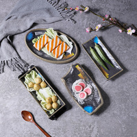 Assiettes de service en mélamine au design élégant et résistant aux rayures, ensembles de vaisselle pour hôtel et restauration, fournitures de vente en gros
