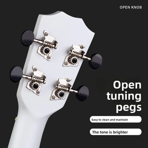 Ukulele 21 pouces <span class=keywords><strong>en</strong></span> tilleul avec cordes <span class=keywords><strong>en</strong></span> nylon, kit débutant, vente <span class=keywords><strong>en</strong></span> gros, avec sac, sangle et accessoires complets, mini guitare - Product Image 4