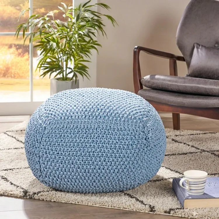 Beanbag Pouf Новинка Pouffe сумки для фасоли мебель большая нить мешок для фасоли Pouf