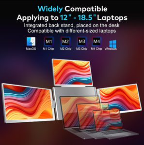 Écran portable pour ordinateur portable OEM 15,6 pouces 1920*1200 FHD 60HZ LED, extension d'écran, moniteur LCD quadruple/triple avec sac - Product Image 3