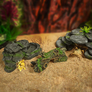 Plateforme de bain pour aquarium de <span class=keywords><strong>tortues</strong></span>, échelle d'escalade, pierre de bain, pente de <span class=keywords><strong>repos</strong></span>, aménagement paysager d'aquarium, cachette, grotte d'escalade pour animaux de compagnie, ornement - Product Image 4