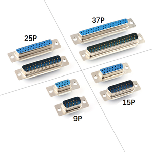 ขั้วต่อสายเคเบิลแบบ D-SUB 25 พิน ความหนาแน่นสูง แบบ DB 25p ชนิดบัดกรี สำหรับสายเคเบิลตัวเมีย ขั้วต่อ D Sub - Product Image 2