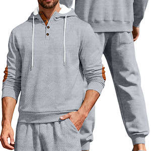 PASUXI Custom Luxury Design Streetwear Oversized Hoodie Set <strong>Tracksuits</strong> for Men Jacket Top Pants Sweatsuits 2 Piece Set - Product Image 2
