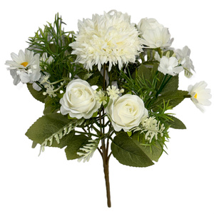 <span class=keywords><strong>Bouquet</strong></span> <span class=keywords><strong>de</strong></span> <span class=keywords><strong>fleurs</strong></span> artificielles en soie, roses et hortensias mélangés, pour centre <span class=keywords><strong>de</strong></span> table, décoration <span class=keywords><strong>de</strong></span> fête et <span class=keywords><strong>de</strong></span> mariage - Product Image 1