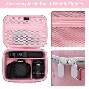 Túi đựng máy ảnh cứng cáp bằng chất liệu EVA, túi đựng và bảo quản máy ảnh du lịch dành cho máy ảnh Canon EOS Rebel T7/R50/R6 Mark II/R100/R50 V/T6/R8/R10 - Product Image 4