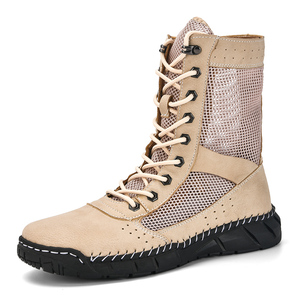 Botas de Trabajo para Hombre y <span class=keywords><strong>Mujer</strong></span>, Botas Cortas Estilo Martin, Botas de Seguridad para Trabajo, Botas Chukka para Senderismo y Excursionismo, con Orificios de Ventilación - Product Image 3