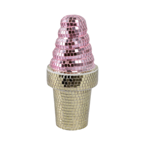 Statua Ornamentale a Specchio a Forma di Gelato, Figurina Pop Giocosa per Arredamento Casa, Ufficio, Soggiorno, Scultura Accattivante - Product Image 1