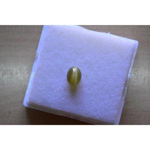 Pierre de naissance œil de chat naturelle, forme ovale, 7,31 carats - Product Image 2