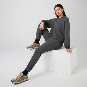 بيع بالجملة لولو للنساء تخفيضات كبيرة تصميم مخصص بلوفر بدلة رياضية للركض سادة سريعة الجفاف طباعة أزياء هوديي مجموعات غير رسمية - Product Image 5