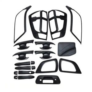 Accesorios para Auto en Oferta, Cubierta de Faros Delanteros, Manijas de Puerta, Cubiertas Cromadas Negras Personalizadas, Juego de Accesorios Exteriores para Carrocería - Product Image 1