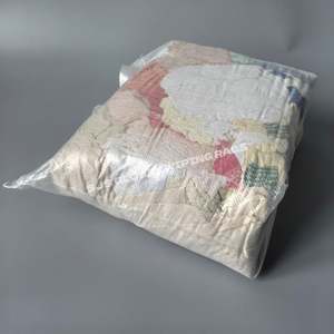 Trapos de limpieza de algodón reciclado, trapos de pintura de colores industriales para limpieza - Product Image 1