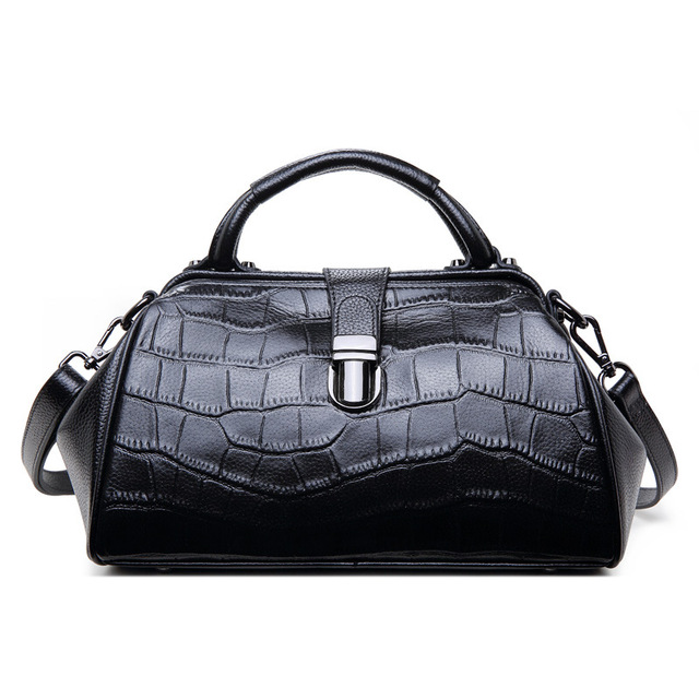 Croco Pattern Genuine Leather Handbag Woman Fashion Style Ladies Handbags Crossbody Bags New Arrival Luxury Handbags for Women