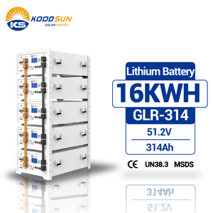 Paquete de Baterías Apilables de Alta Densidad de 51.2V 314Ah 16kWh para Sistemas Solares Residenciales y Comerciales, Fuente de Alimentación de Respaldo de Emergencia - Product Image 2