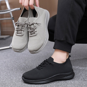 Scarpe Casual da Uomo in Tessuto a Rete Traspirante, Leggere Scarpe da Corsa in Poliuretano, Comode Scarpe Basse per Coppie - Product Image 1