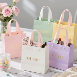Custom Embossing Lamination Logo Wholesale Promotions Gold Hot Stamping Cosmetic Colorful Paper Shopping Bags for Clothing - Product Image 4