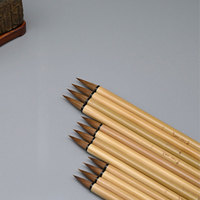 Pennello per Calligrafia in Pelo di Martora, Vendita all'Ingrosso, Scatola Regalo in Legno Personalizzata OEM, Forniture Professionali per Artisti