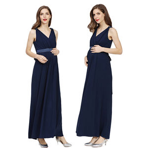 Robe longue d'été de <span class=keywords><strong>grande</strong></span> <span class=keywords><strong>taille</strong></span> pour la maternité, vêtements de <span class=keywords><strong>grossesse</strong></span>, tenue de soirée allaitement, S-XXXL - Product Image 2