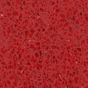 Silo de cuarzo espejo rojo moderno 2cm/3cm de espesor losa de piedra artificial pulida grande para encimeras y pisos de hoteles/villas - Product Image 1