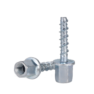 Barra filettata in acciaio inossidabile e acciaio al carbonio M6 M8 M10 M12, bullone per soffitto in calcestruzzo con filettatura interna, finitura liscia, autofilettante - Product Image 2