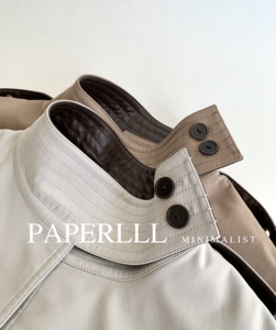 Cappotto Lungo Vintage di Alta Qualità per Autunno e Inverno, <span class=keywords><strong>Trench</strong></span> Oversize Doppiopetto con Cintura in <span class=keywords><strong>Pelle</strong></span> per Donne - Product Image 5