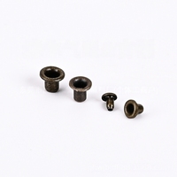 Niucky ME002 Mini œillets métalliques classiques en cuivre 1.0-2.5mm Or/Argent/Laiton antique/Noir canon de fusil Lavables pour chaussures de poupée et ceintures