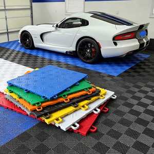 Dalles de garage en plastique PP robustes à emboîtement, faciles à installer, imperméables et antidérapantes pour atelier automobile - Product Image 3