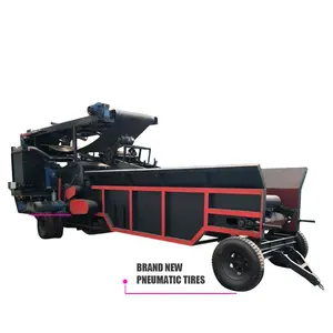 Heavy Duty horizontal wood chipper automatic feed waste wood pallet shredder machine 22tn