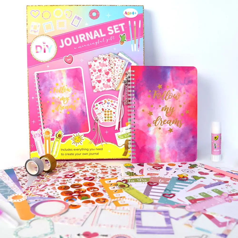 Custom Journaling Briefpapier Set Afdrukken Diy Book Hoekje Craft Cadeau Kit Notitieboekjes Voor Kinderen Volwassenen