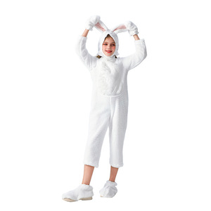 Costume da Lupo Grigio per Bambini Halloween Tuta Pelosa Pigiama per Feste a Tema Zoo Carnevale Cosplay - Product Image 3