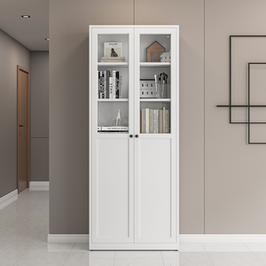Vitrina moderna de acero para el hogar, oficina, escuela, comedor, <span class=keywords><strong>supermercado</strong></span>, uso, estantería alta fabricada, sala de estar - Product Image 1
