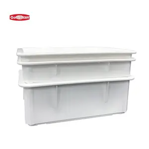 Dough Box Stackable Bakery Storage Container With Lid Transport Crate Rectangular Bread Fermenting Tray Plastic Pizza Dough Proofing Box