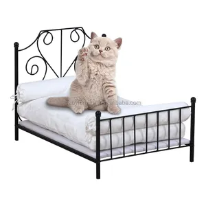 Handmade Luxo Metal Tecido Frame Dog Bed Fábrica Custom Pet House Novo Design Confortável Dog Bed