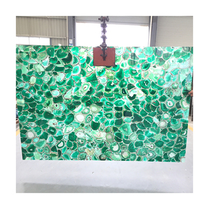Luxury Natural Polished Backlit Green Onyx Crystal Agate Stone <strong>Ceiling</strong> <strong>Tiles</strong> - Product Image 5