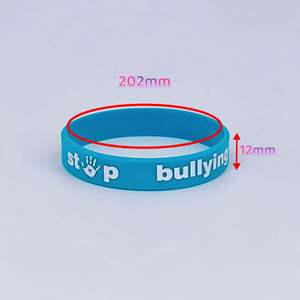 Pulsera de Silicona Promocional, Paquete de 5, con Eslogan Antiparacelos, Impermeable, Decorativa, Modelo Redondo, Hecha en Zhaoqing, Guangdong - Product Image 2