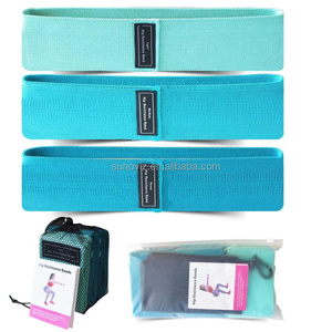 Lot de 3 bandes de résistance en tissu - Bandes antidérapantes pour les fessiers avec 3 niveaux de résistance pour l'entraînement des hanches et des jambes, la maison, la gym, le yoga et le Pilates - Product Image 1