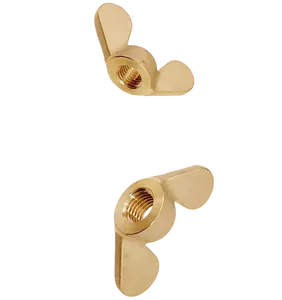 Brass DIN 315 Rounded Wing Nuts Butterfly Nuts Customized