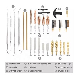Gran Oferta: Kit Universal de Limpieza de Cañones de Latón YOTO CK-01 de 29 Piezas para Calibres .22, .270, .357/9mm, .40 y .45, Color Negro - Product Image 2