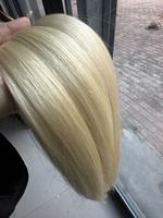 Extensions de cheveux vierges lisses de 22 pouces en gros, blonds brésiliens 613, cuticules alignées, double trame, mèches de cheveux humains