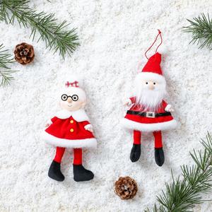 Personalizable 30cm Santa Claus abuela dibujos animados felpa colgante creativo nuevo muñeco de peluche para decoraciones de fiesta de Navidad Festival - Product Image 4