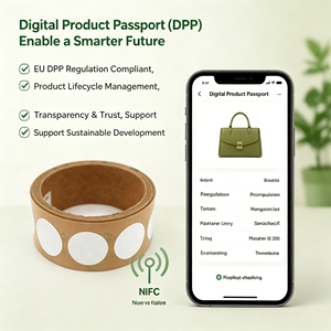 Etiqueta NFC Mini RFID HF NTAG213 Compatible con DPP de la UE, Ecológica, Frágil, para Pasaportes Digitales, Embalaje Inteligente, Trazabilidad, Tamaño Personalizable - Product Image 3